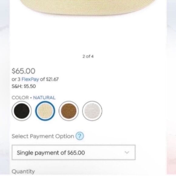 Fashionable name brand sun hat for a fraction of the retail price. main image 4